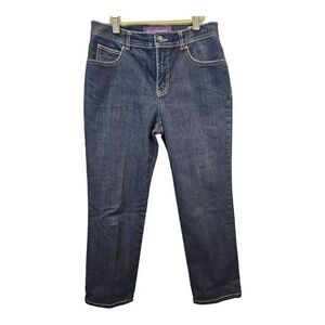 Gloria Vanderbilt Cropped Amanda Jeans Dark Wash Size 8 Petite